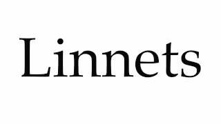 How to Pronounce Linnets