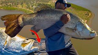 Is this the worlds BIGGEST Barramundi Caught on Film!?!