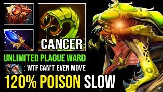 UNLIMITED PLAGUE WARD 120% Poison Slow Hard Support Full Aghanim Effect Venomancer Dota 2