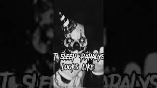 What sleep paralysis