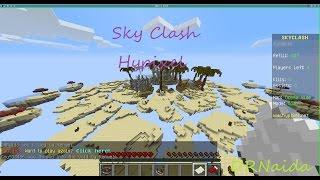 Sky clash Майнкрафт. Скинули снежками!