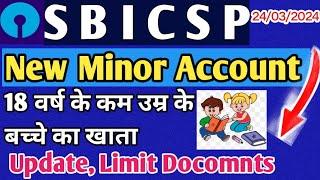 SBI CSP !! Minor Account Related Video!! Kiosk banking Important Update!! Product code, limits.. !!