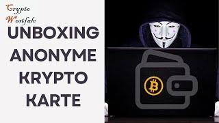 Unboxing - Anonyme Krypto-Karte ohne Limits!