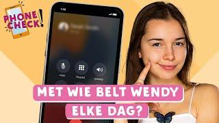 EEN KIJKJE IN DE TELEFOON VAN WENDY | PHONE CHECK! | TinaTV