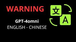 Warning GPT-4o: DON'T translate to Chinese (MIT)