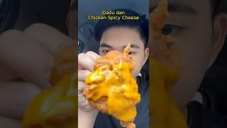 Makan chicken spicy cheese 3 kali suap