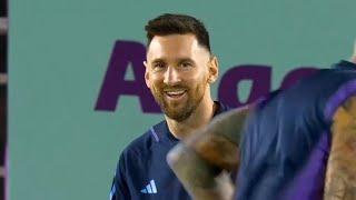 Messi looks relaxed in training as Argentina gear up for Australia