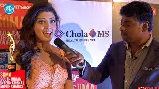 Pranitha Tamil Actress Speaks@SIIMA 2014 - Red Carpet