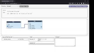 A Web-based Visual SQL Query builder for Mysql DB