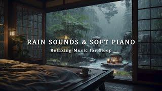 Relaxing Sleep Music & Rain Sounds Outside the Bedroom in Forest - Background Music for Sleep, Relax