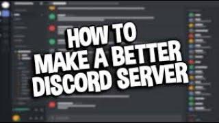 how to make a discord server part 1