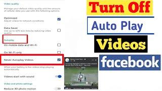 How to Turn Of Autoplay video on Facebook  How to Stop Auto Video In Facebook.?