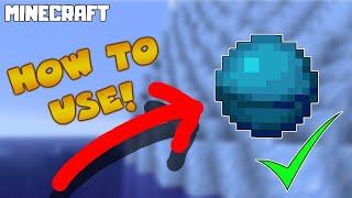 How to Use HEART of the SEA in Minecraft! 1.16.4