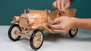 Ford car out of wood