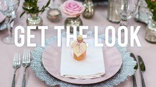 Get the Look: Pink & Silver Table Setting