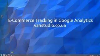 E-Commerce Tracking in Google Analytics