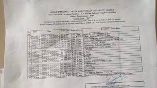 SRTMU B.Ed. Date-Sheet 2023 (1st & 2nd Semester)