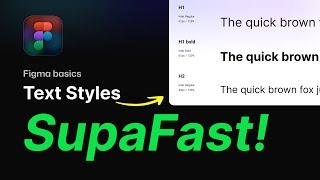 Fastest way to create text styles in Figma