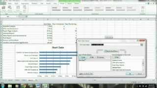 Gantt Chart -  Microsoft Excel 2010 Tutorial - How to make a Gantt Chart