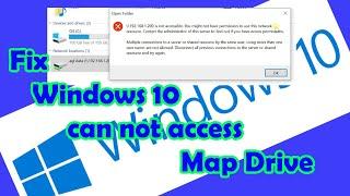 Windows 10 can not access Map drive after restart - AJA GROUP