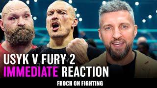 “Is Usyk one of the GREATEST? Should Fury retire?” Carl Froch's immediate Usyk v Fury 2 reaction