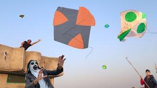 Pakistani Kite Vs Black Bhoot Kite Catch