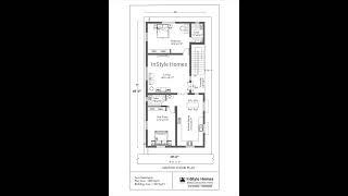 2 bedroom house design / low budget building plan / building floor plan