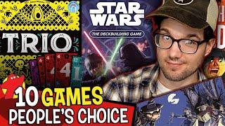 10 Board Games Being Played NOW - "People's Choice" Board Game Picks!