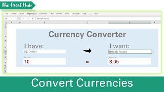 Create A Live Currency Converter In Excel - Extract Currency Data Online