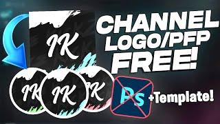 How To Create A FREE YouTube Logo + Profile Picture 2021! (Tutorial + Free Template!)