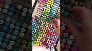 Refill day!  Copic markers are all refillable  #copicmarkers #copic #asmr