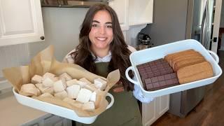 Making the Perfect S'mores with Homemade Graham Crackers and Marshmallows!