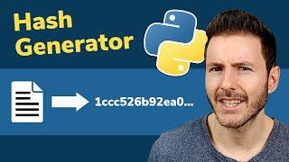 Hashing Files in Python | Hash Generator Using Hashlib (md5, sha256, etc)