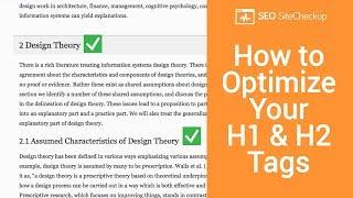 How to Optimize Your H1 and H2 Tags