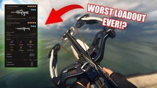 Playing Warzone With The WORST LOADOUT!!