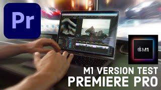 Premiere Pro M1 Version - Quick Test - Timeline Playback / Warp Stabilizer / Export