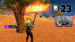 23 Elimination Solo vs Squads Wins (Fortnite Chapter 5 Season 3 PC + Controller Handcam Gameplay)