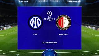 Inter Milan vs Feyenoord | Giuseppe Meazza Stadium | 2024-25 UEFA Champions League | PES 2021