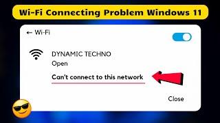 Fix "Cant Connect to This Network" Error On Windows 10/11 - WiFi & Internet 2024