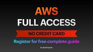 How to Create Free AWS Account without Credit Card