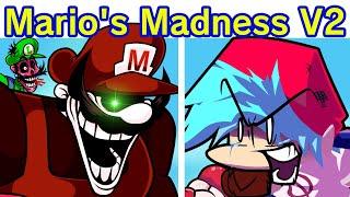 Friday Night Funkin' VS Mario's Madness V2 FULL WEEK + Cutscenes (FNF Mod) (Mario 85'/MX/Mario.EXE)