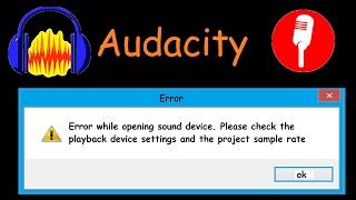 Audacity - Recording Device Settings and Project Sample Rate Solution