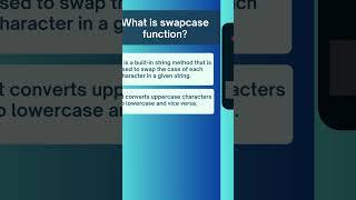 Swap Case function in Python | 30-Day Python Challenge | Top Interview Questions #shorts #viral #py