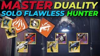 MASTER Solo Flawless Hunter - Duality - 3 Phase Bosses - Solar 3.0 [Destiny 2]