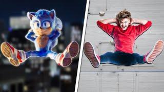 Sonic the Hedgehog Stunts In Real Life! - Challenge