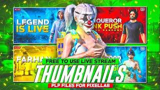 Top 4 Pubg/Bgmi Live Stream Thumbnails Plp Files | Pubg/Bgmi Thumbnails Presets Pack | Farhan Black