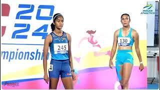 Unnathi Aiyappa & Sabitha Toppo won Gold & Silver in 100m hurdels@4th SAAC 2024 Chennai