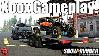 SnowRunner: MEGA CAB Hauls TURBO CAN AM to MUDDY TRAIL! XBOX SERIES X MODS GAMEPLAY!