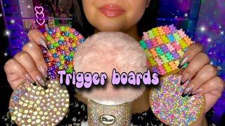 ASMR New Tingly Trigger Boards 🩷 Scratching & Tapping