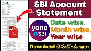 How to Download SBI Account Statement in PDF || SBI Account Statement Download